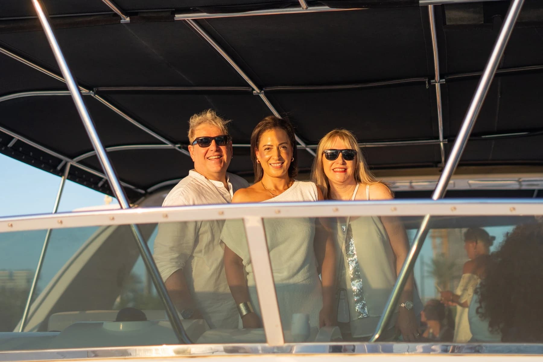 Janine Goolam during her yacht event experience with Excelsior Escapes and Events
